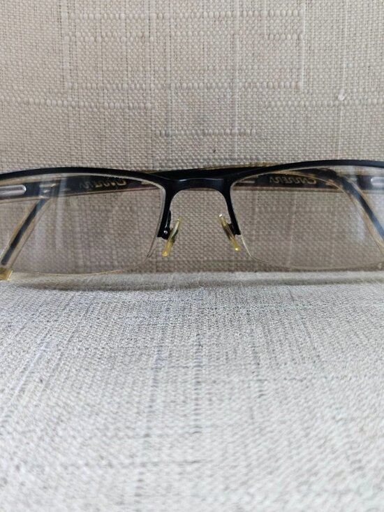 Vintage Carrera Eyeglasses Frames Black Half Rim Glasses Eyewear Frame only main image 7